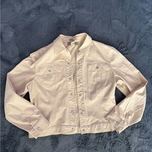 Cream stretchy jacket vintage